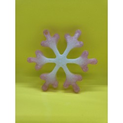 Resin - Snowflake Pink and White