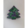 Xmas Tree - Green and Purple (with Glitter)