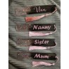 Custom - Resin Bookmarks with Name - Black and Pink