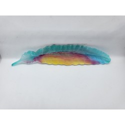 Resin Feather Bookmark -...