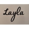 Vinyl Stickers - signature Script Font - Made to order