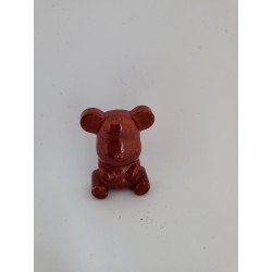 Resin Bear (Small) - Pocket Hug (Ruby Red)