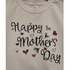 Vinyl T-shirts "Happy Mothers Day" - Light/ Dark Pink