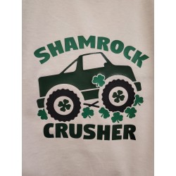 Vinyl T-shirts St Patrick's Day - Shamrock Crusher Truck