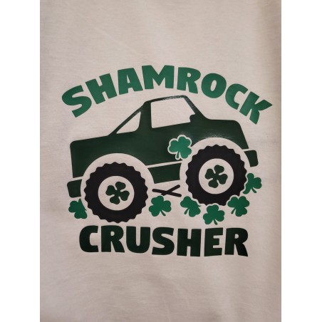 Vinyl T-shirts St Patrick's Day - Shamrock Crusher Truck