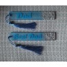 Custom - Resin Bookmarks with Name - Blue with Silver Foil