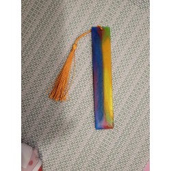 Resin Bookmark - Blue, Red, Green, Orange and Yellow
