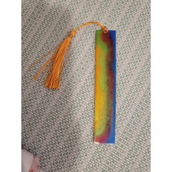 Resin Bookmark - Blue, Red, Green, Orange and Yellow