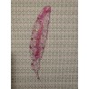 Resin Feather Bookmark - Clear with Pink Glitter
