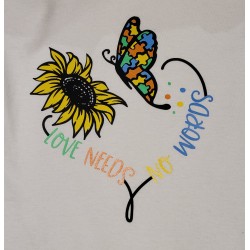 Vinyl T-shirts - Autism Awareness - Love Needs No Words