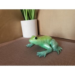 Resin Frog Figurine - Light and Dark Green