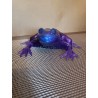 Resin Frog Figurine - Purple and Blue