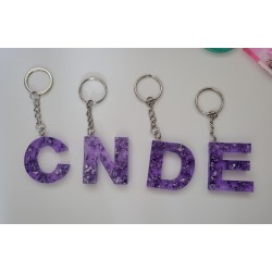 Resin Keyring Alphabet -...