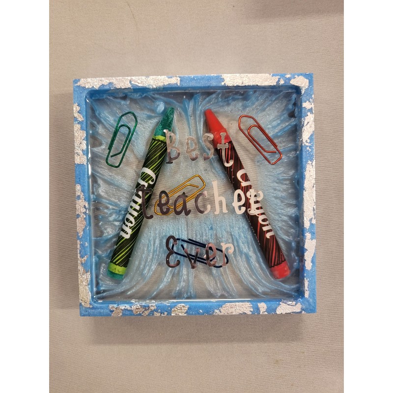 Resin Coaster/ Frames Teachers Gifts- Quotes or messages in them - Custom