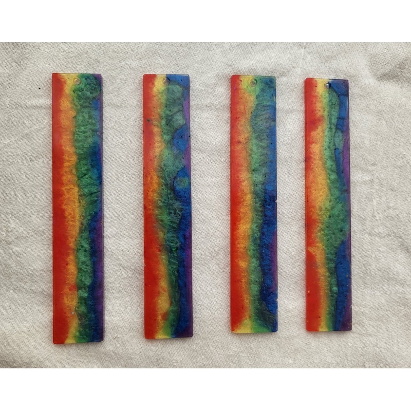 Custom Resin Bookmark - Rainbow Bookmark