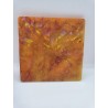 Resin Holographic Coaster - Orange, Yellow and Red (Style 1)