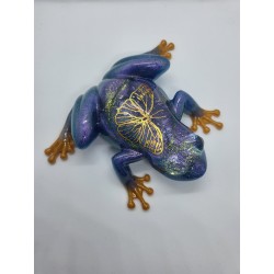Resin Frog Figurine - Butterfly