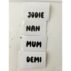Vinyl Stickers 1cm height...