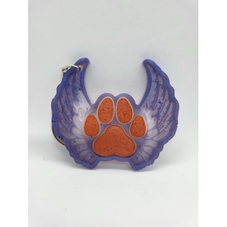 Resin Keyring - Paw with Wings