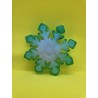 Resin - Xmas Snowflake - White and Green