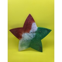 Resin - Star coaster Red,...